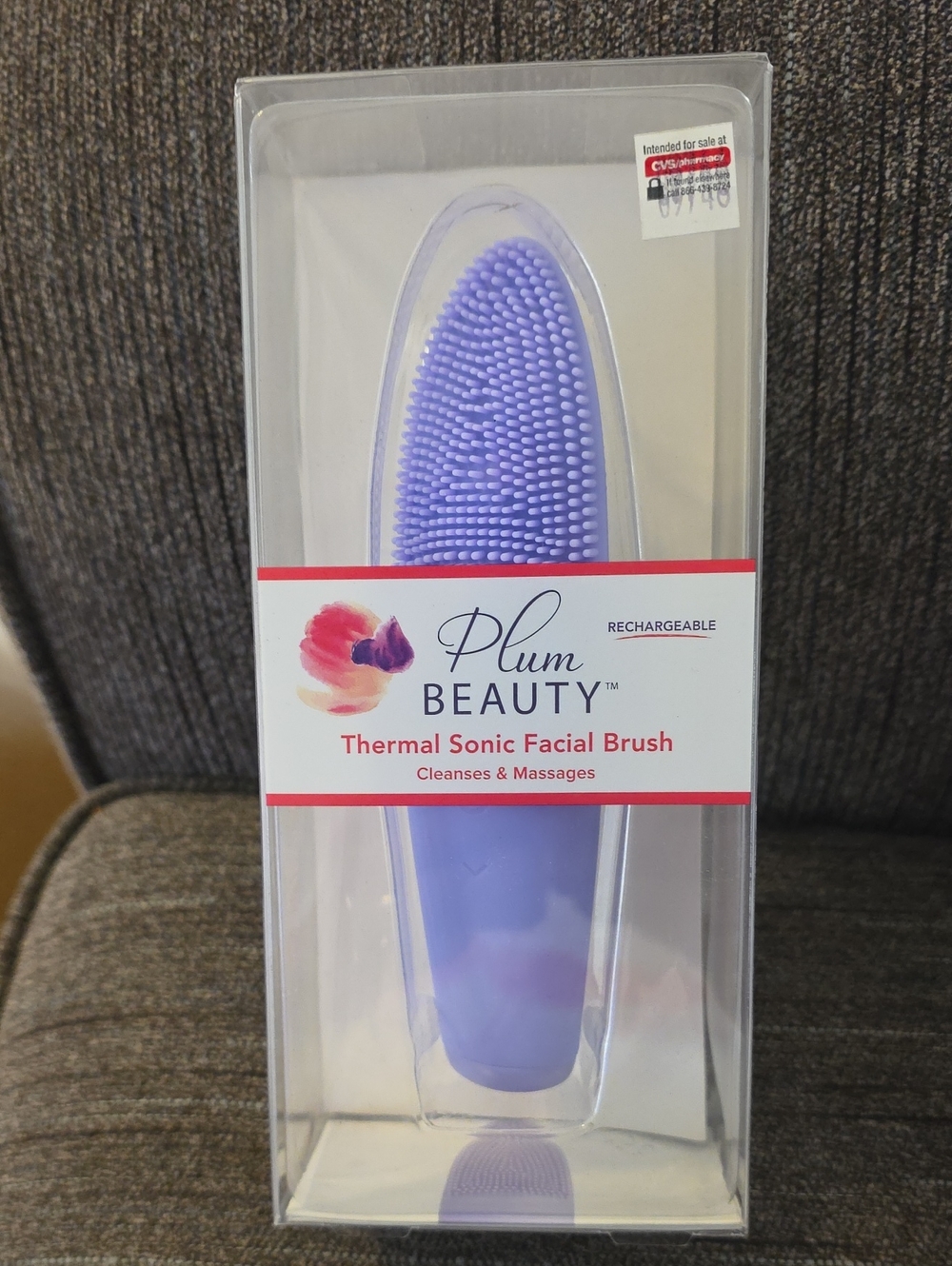 Plum Beauty Thermal Sonic Facial Brush - Lavender